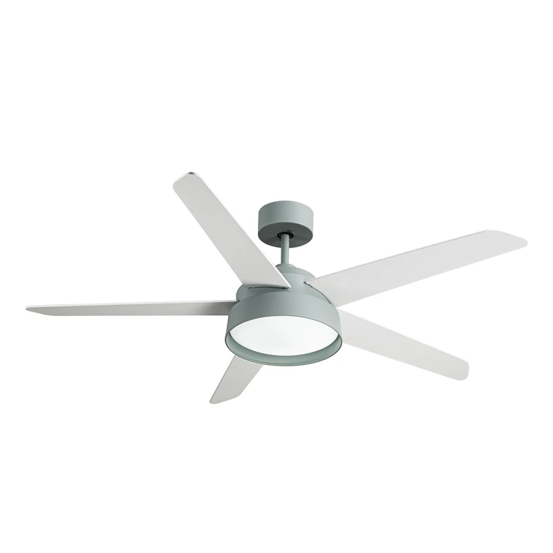 Eden pulse Fan DC 72W, 6120lm, 3 blades, 110° displacement, 3 colours, with remote control, timer and memory - ideal for comfort and ventilation.