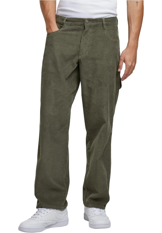 Urban Classics Men's Tb6764-corduroy Carpenter Pants Casual, Olive, W38 - Image 1
