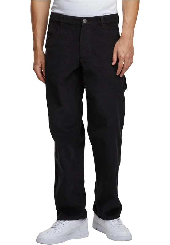 Urban Classics Men's Tb6764-corduroy Carpenter Pants Casual, Black, W38