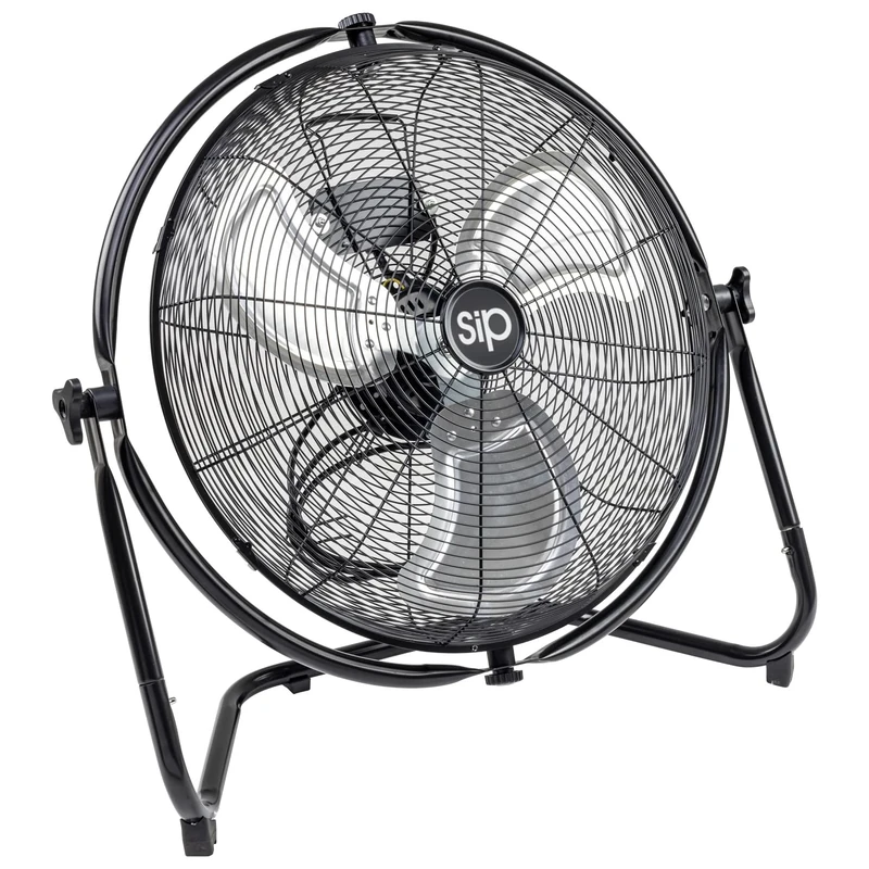 SIP 20" Orbital Floor Fan 120w Heavy Duty Industrial Metal Electric Fan Air Circulator 3-Speed