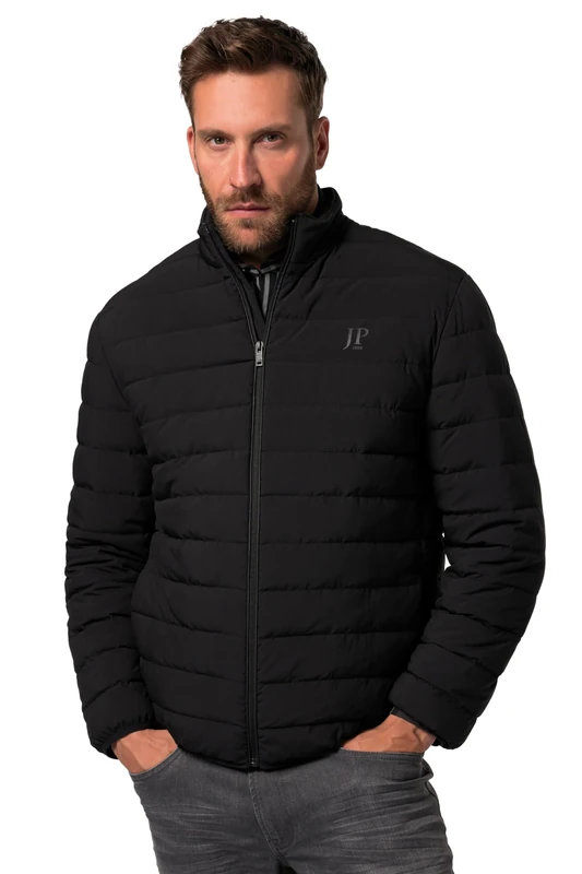 JP 1880, Mens Plus Size Polydown Jacket, black, L