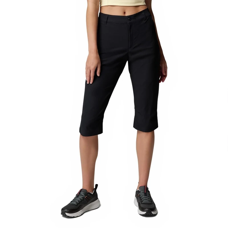 Columbia Women's Leslie Falls Knee Pant, Hiking Shorts, Black, W4/L18