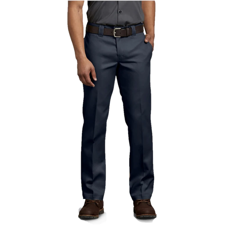 Dickies Men's 873 Slim Fit Work Pants Business Casual, Dark Navy, 30W x 34L