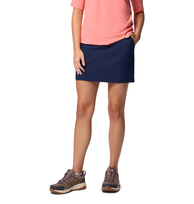 Columbia Women's Leslie Falls 2 Skort, Hiking Skort, Collegiate Navy, 16