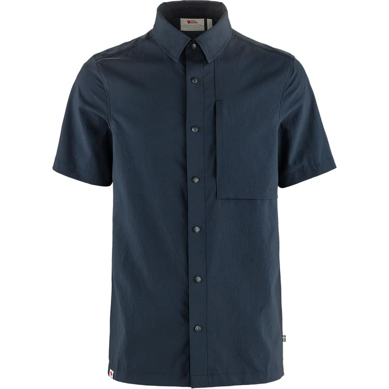FJALLRAVEN Men's High Coast Pack Shirt SS M T, Dark Navy, XL