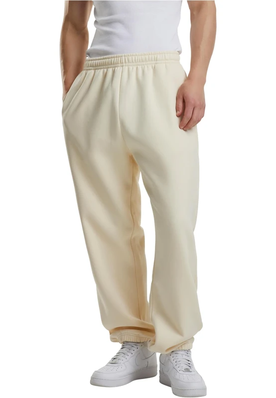 Urban Classics Men's Tb6749-fluffy Sweatpants, Whitesand, 4XL