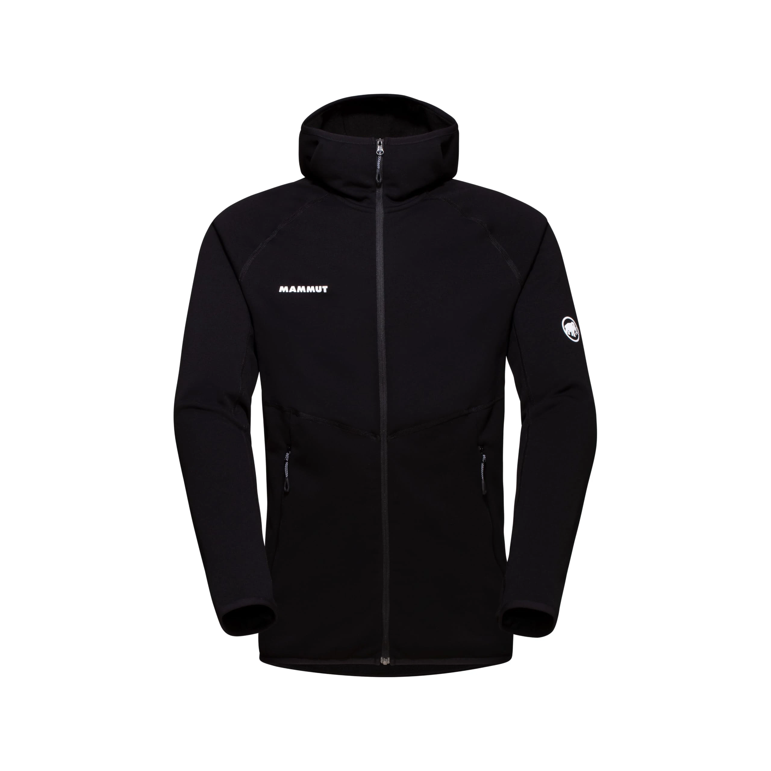 Mammut Aconcagua ML Jacket Men | Outdoor Fleece Midlayer with Zip for Mountain Hiking | Black, L