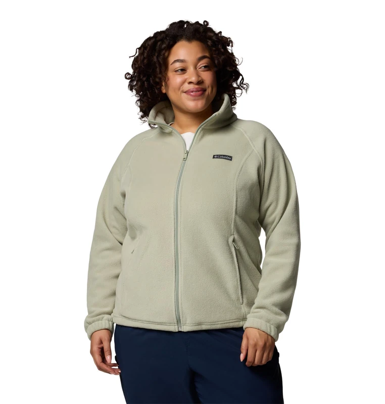 Columbia Women's Benton Springs Full Zip, Safari, 2X