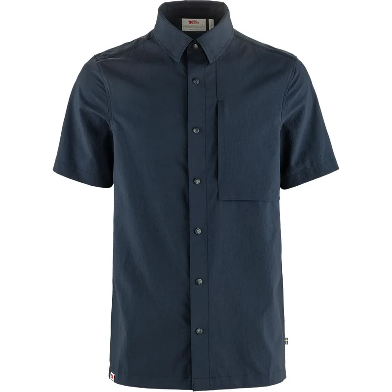 FJALLRAVEN Men's High Coast Pack Shirt SS M T, Dark Navy, M
