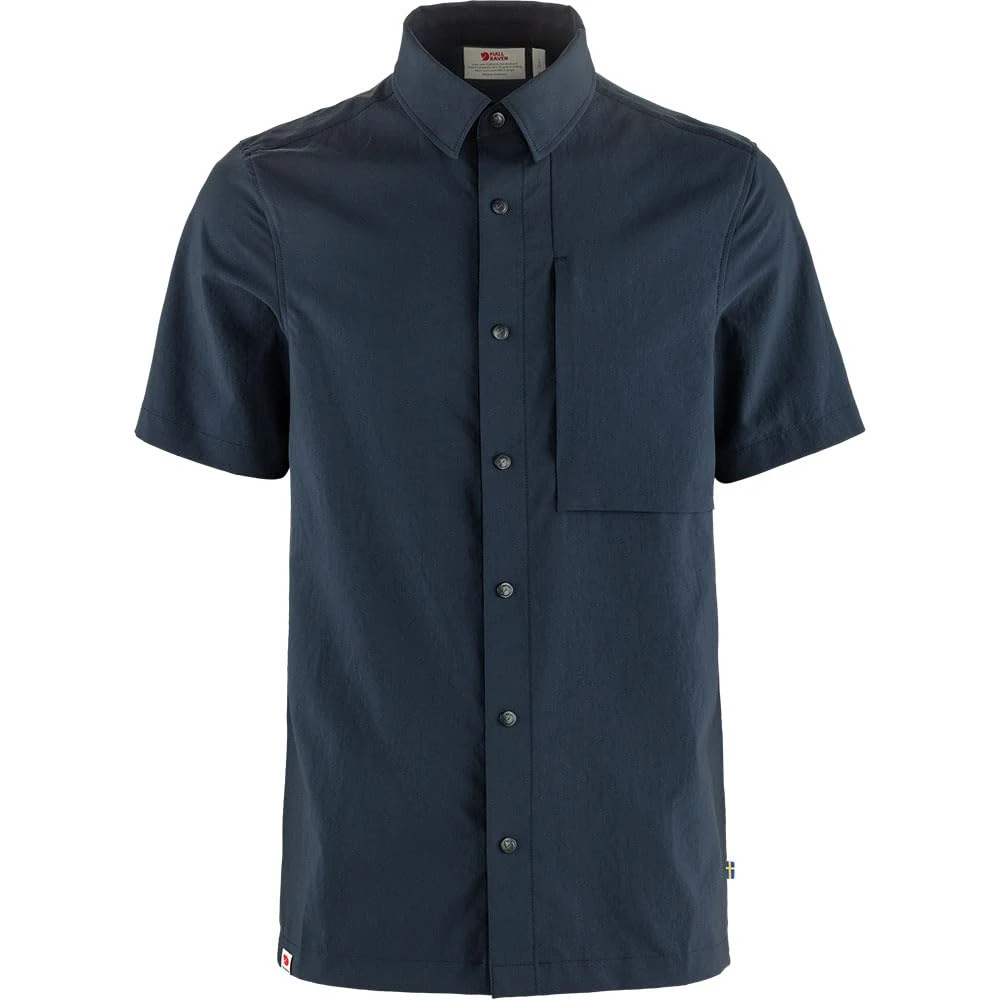 FJALLRAVEN Men's High Coast Pack Shirt SS M T, Dark Navy, L