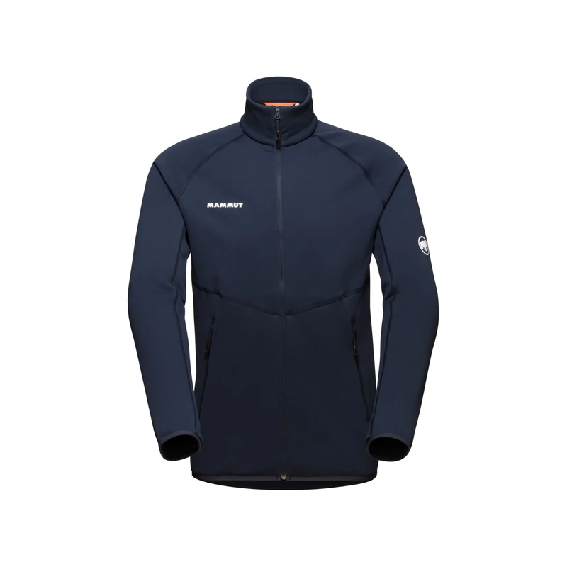Mammut Aconcagua ML Jacket Men | Outdoor Fleece Midlayer with Zip for Mountain Hiking | Marine, XL