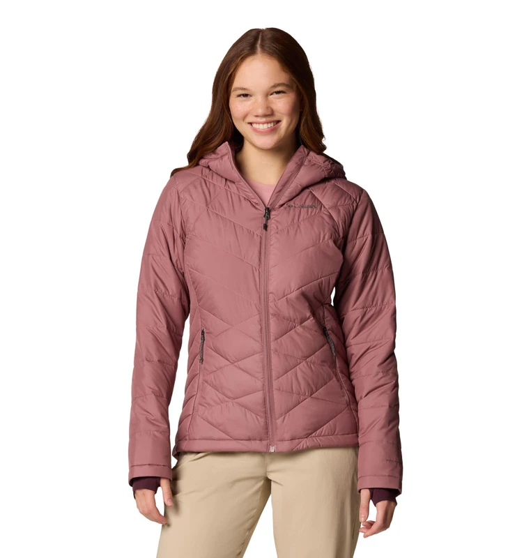 Columbia Women's Heavenly Hooded Jacket, Fig, XL