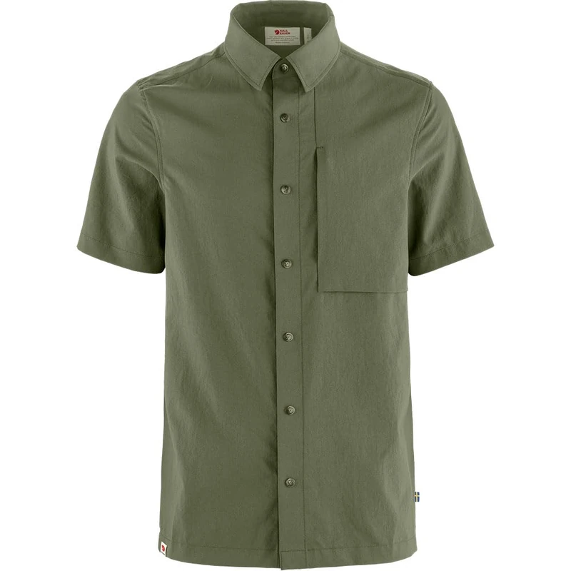 FJALLRAVEN Men's High Coast Pack Shirt SS M T, Laurel Green, M