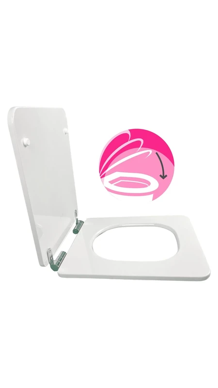 Jacob Delafon E28941-00 Rêve Wooden Toilet Seat, White