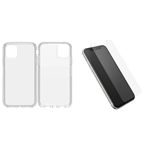 OtterBox iPhone 11 Symmetry Series Case - CLEAR & Glass Series Screen Protector for iPhone 11