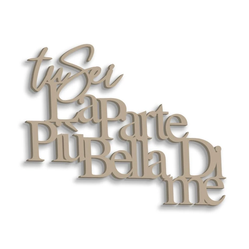 Love Wooden Wording The Most Beautiful Part - Wooden Home Decorative Hanging Home Decor Home Decor