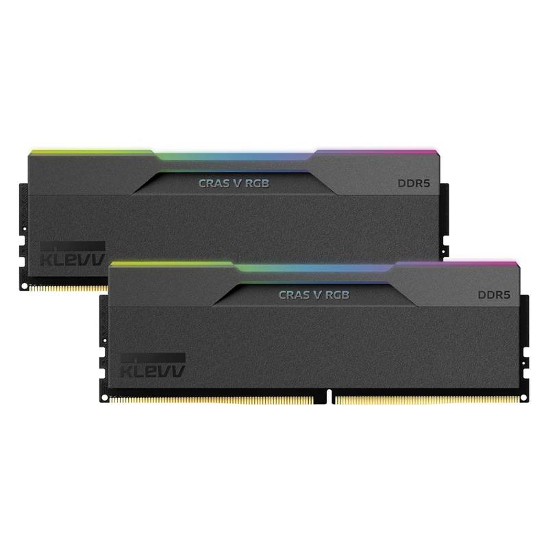 KLEVV CRAS V DDR5 RGB 48GB (2x 24GB) 8000MHz CL38 Gaming Memory RAM kit XMP 3.0 High Performance Overclocking 38-48-48-128