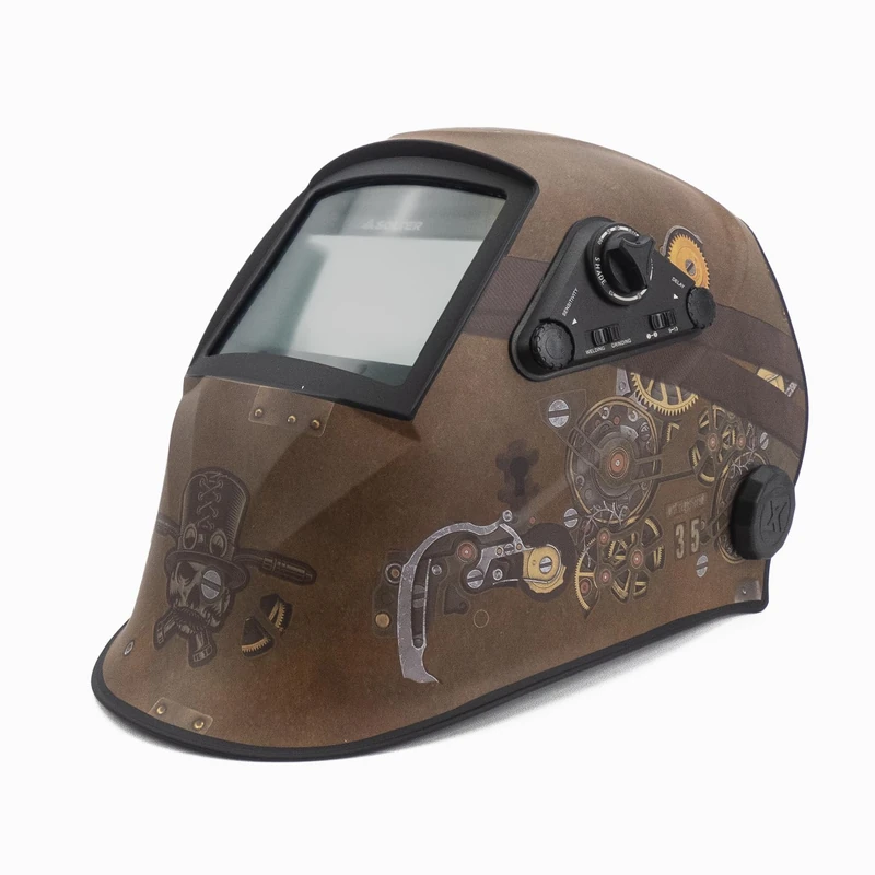 Solter Hellmet R-10, Steampunk, CE 1/1/1/1, TrueColor Technology, Area Vision 100x60mm, 4 Sensors, Replaceable Solar Battery - Image 1