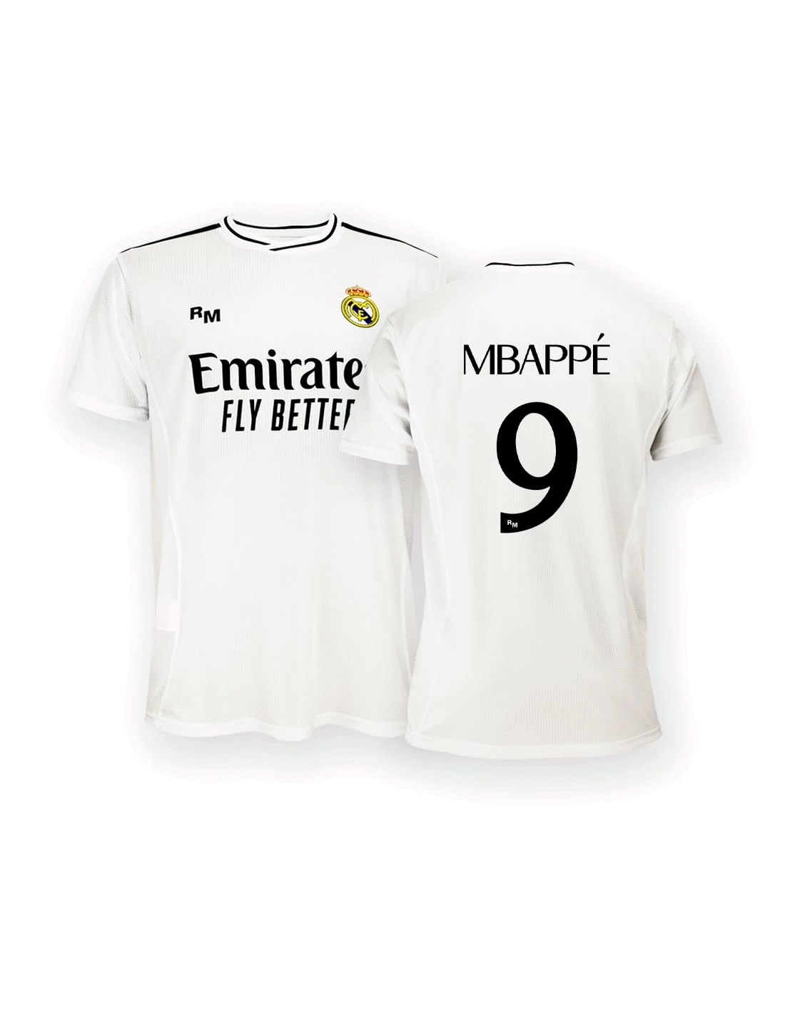 Real Madrid Home Shirt, Kit Season 24/25, Mbappé, XL, Replica Jersey with Official License