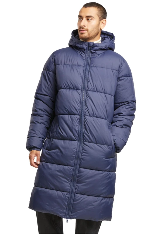 Urban Classics Men's Tb7010-mens Long Puffer Coat, Navy, 5XL