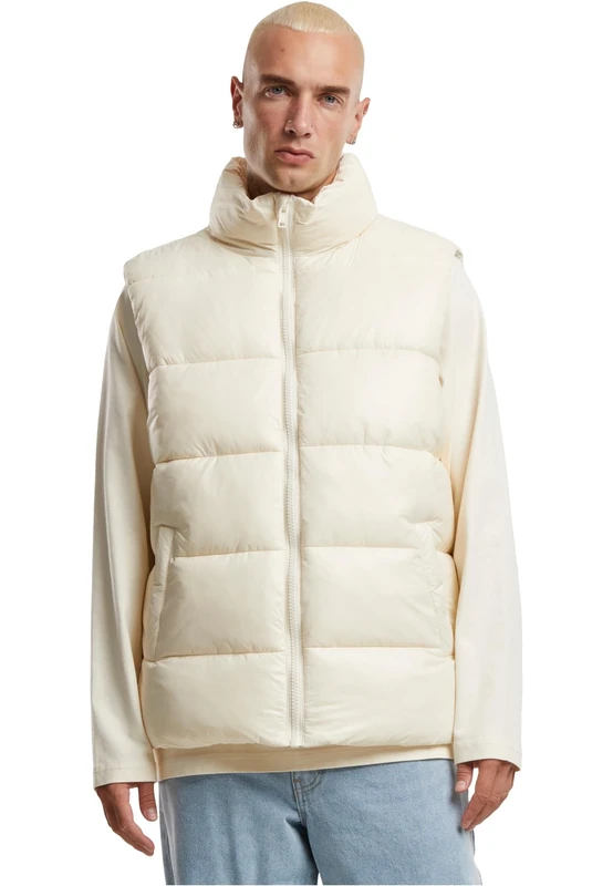 Urban Classics Men's Tb7015-recycled Big Puffer Vest, Whitesand, XXXXL