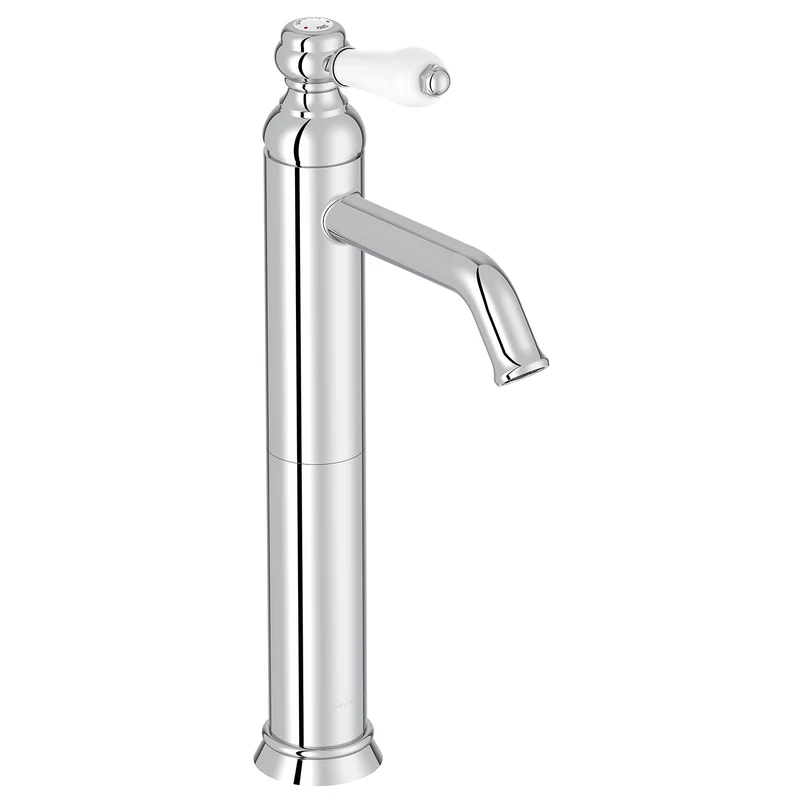 Jacob Delafon - Louise high spout Basin Mixer - Retro Design, Ceramic Handle - Water Saving - 17x36.5x5.5cm - Chrome Finish - E24361-CP