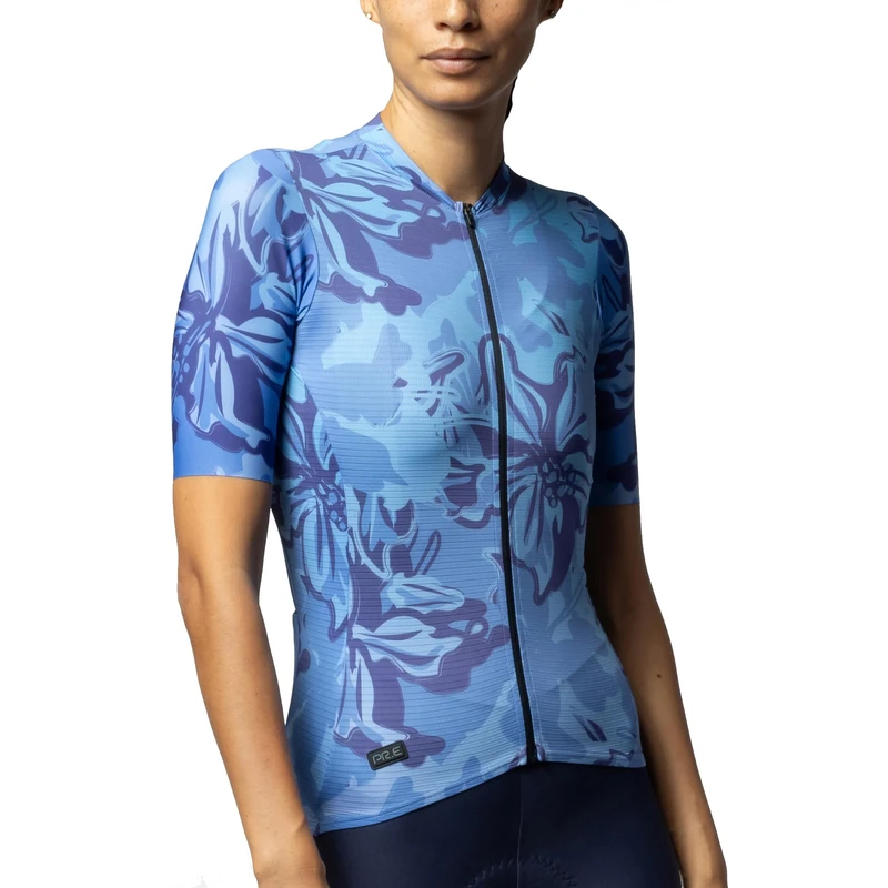 Alé Cycling Women's PR.E Honolulu Short Sleeve Jersey, Blue, S
