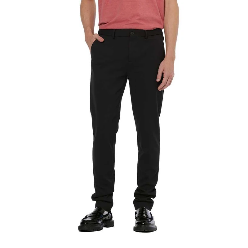 Scotch & Soda Men's Mott Chino Pants, Black, 31 W/30 L - Image 1