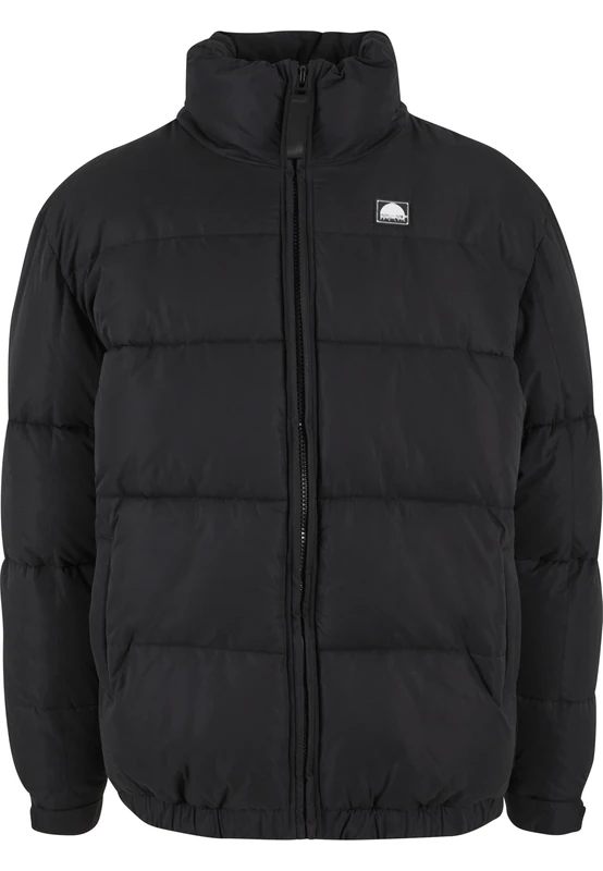 Southpole Men's Sp290-southpole Color Block Puffer Jacket Winter, Black/Black, XL
