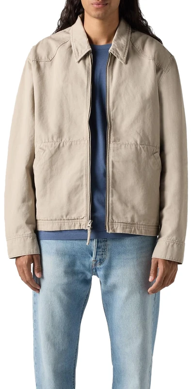 Levi's Men's Polk Jacket Vintage Khaki Jacket, Khaki (vintage khaki), L