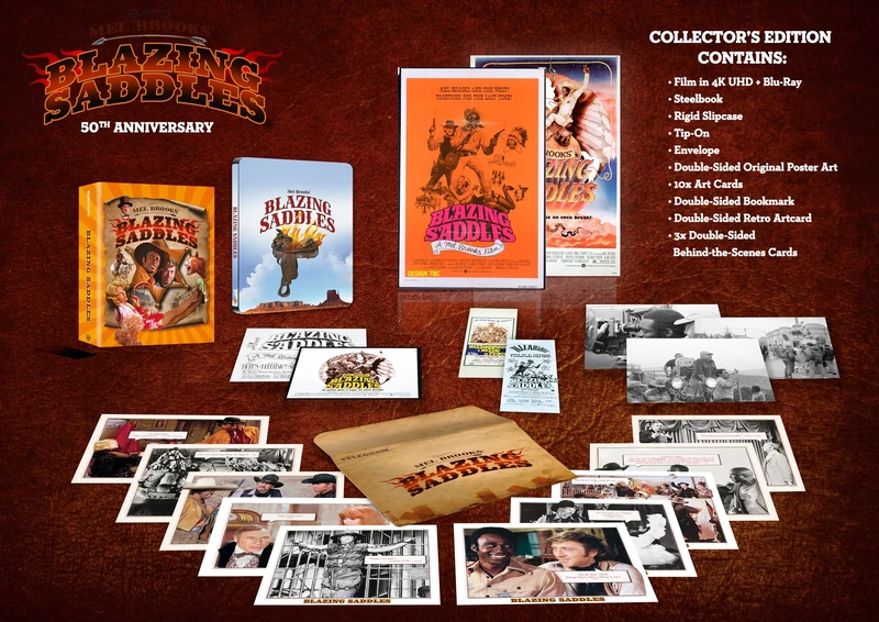 Blazing Saddles 50th Anniversary Collector's Edition with Steelbook [4K Ultra HD] [1974]