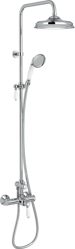 Jacob Delafon - Louise Shower Column - Mechanical - Retro Design - Water Saving - Easy Installation - 53x22x129cm - Chrome Finish - E24368-CP