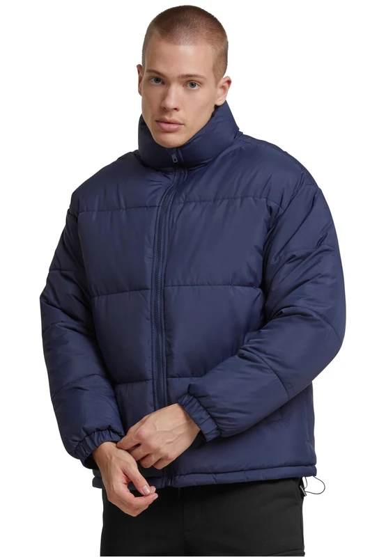 Urban Classics Men's Tb7258-basic Puffer Jacket Lightweight, Navy, S