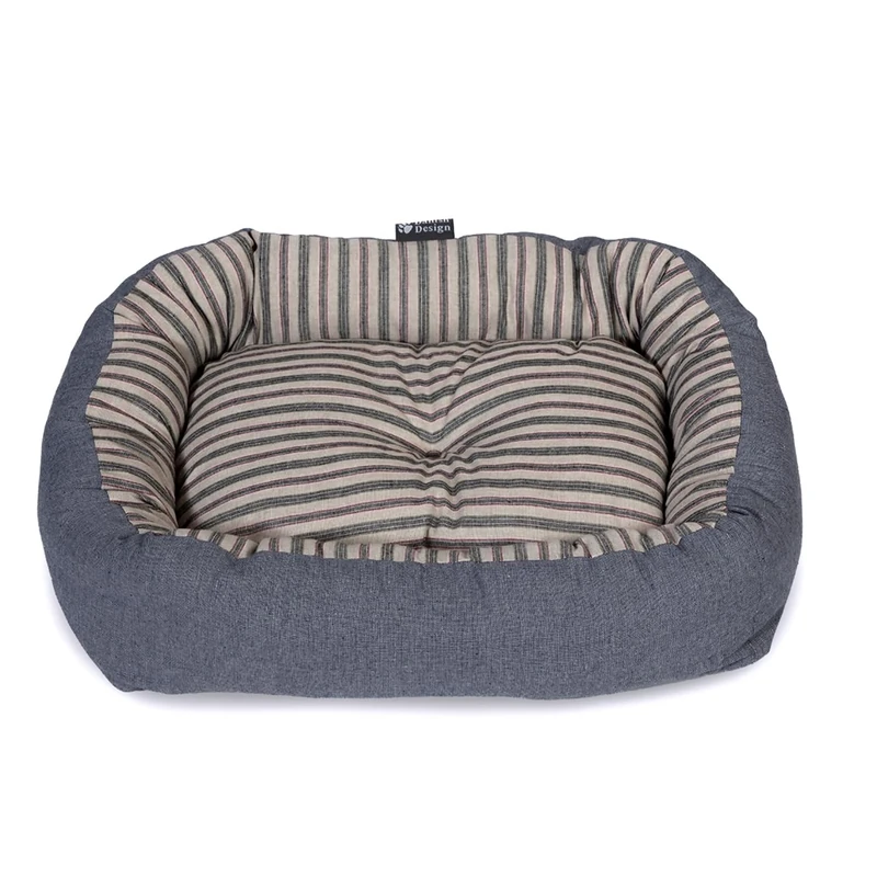 Danish Design Rustic Stripes Denim Snuggle Bed 34in