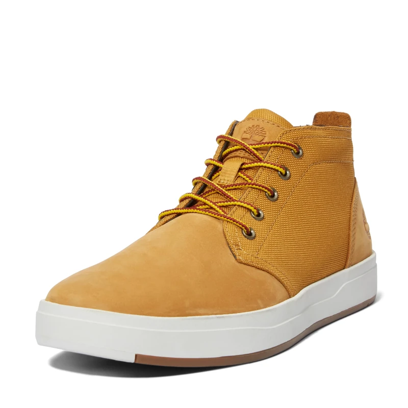 Timberland Men's Davis Square Chukka Sneaker Boots, Wheat, 12.5 UK