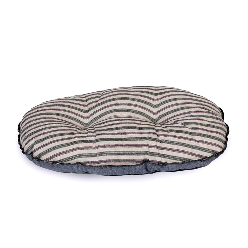 Danish Design Rustic Stripes Denim Quilted Mattress 40in - Image 1
