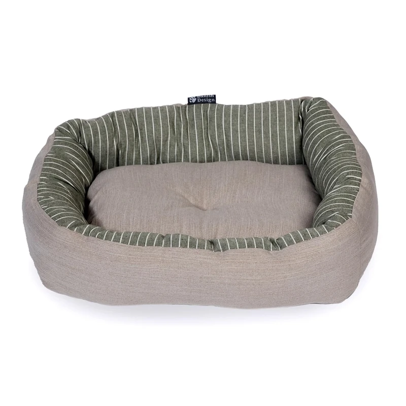 Danish Design Rustic Stripes Sage Snuggle Bed 28in