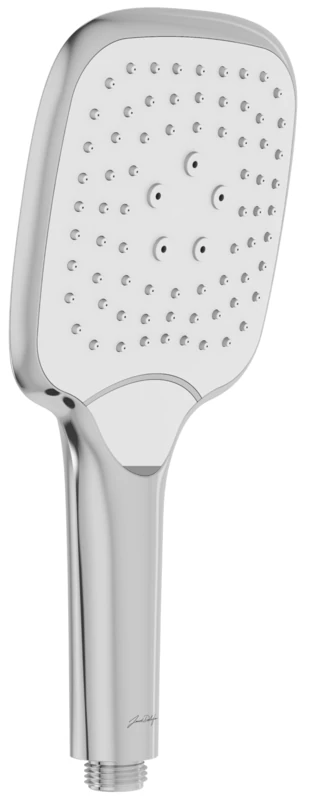 Jacob Delafon - Emma Shower Head - Square - Diameter 11.8 cm - 3 Button Jets - Water Saving 10L/min - Hand Shower - Chrome Finish - E33196-CP - Image 1