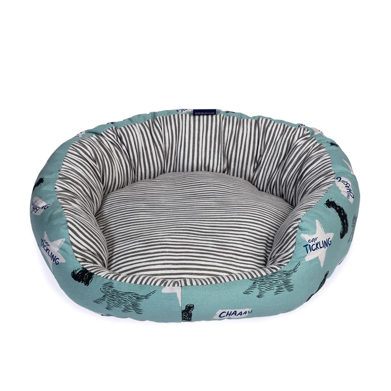 Battersea Playful Dogs Round Deluxe Slumber Bed Large