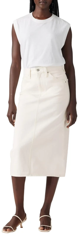 Levi's Hr Back Slit Skirt Snowing in La, Snowing in La, 24W