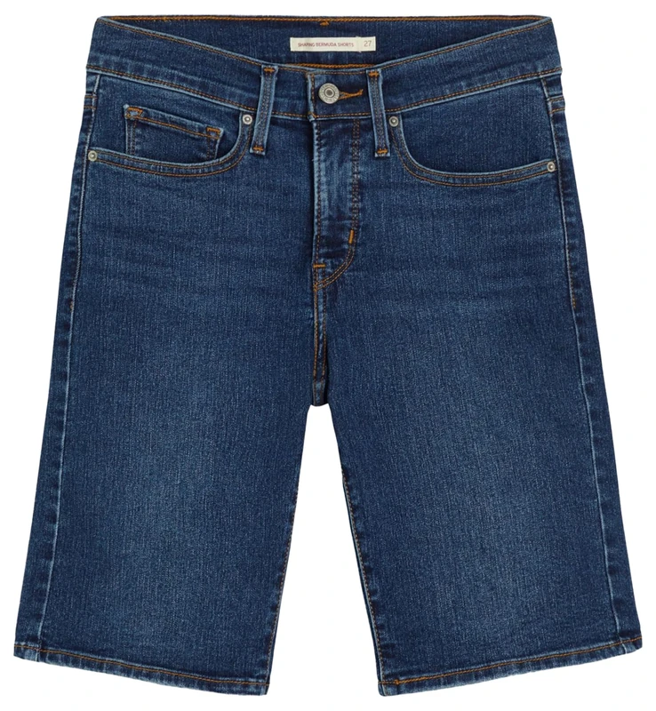 Levi's Women's Shaping Bermuda Camp Denim Shorts, Clever Girl Short, 24W