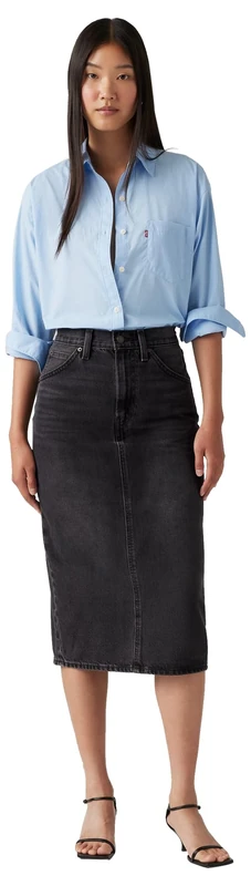 Levi's Hr Back Slit Skirt Wandering Spirit Clea, Wandering Spirit Cle, 29W