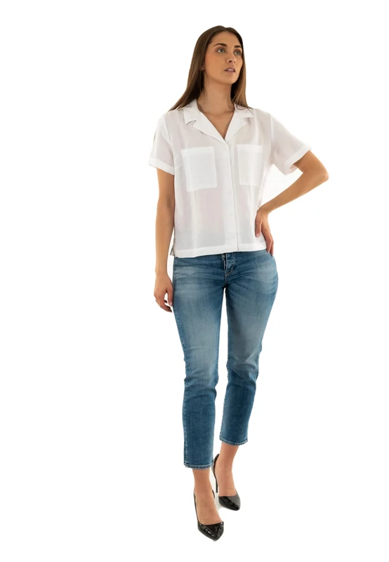 Levi's Sonny Camp Shirt Women, Bright White, XS