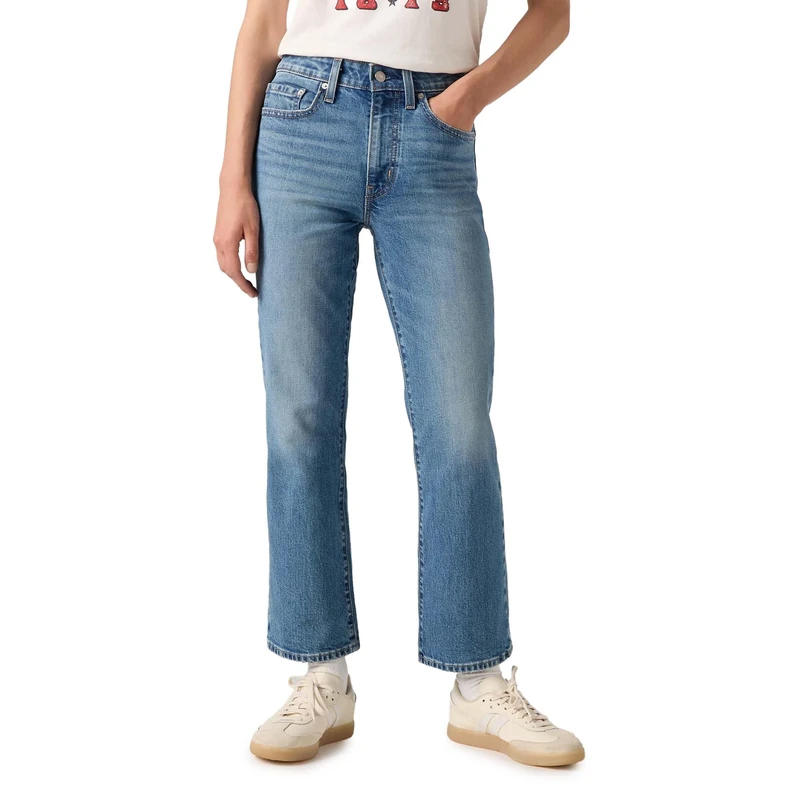 Levi's Women's 725 Authentic Kick Bootcut Ankle Jeans, Kick Start, 23W x 29L