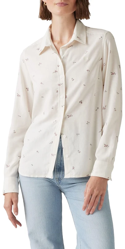 Levi's Women's Classic Fit Shirt, Lou Ditsy Floral_v5, XS