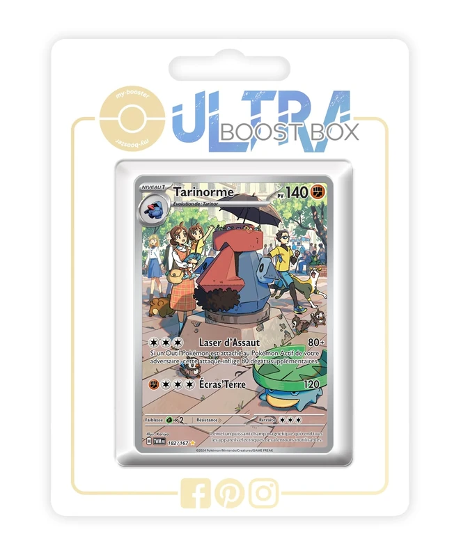 Tarinorme (Probopass) 182/167 Alternative Shiny Pokémon Gallery - my-booster X Écarlate et Violet 6 - Mascarade Crépusculaire Box of 10 Pokemon French Cards