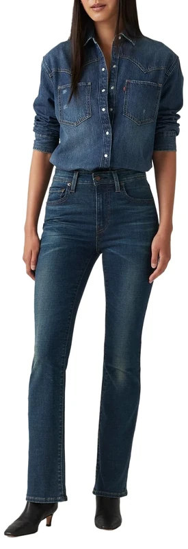 Levi's 725 High Rise Bootcut Miles Apart, Miles Apart, 25W x 30L - Image 1