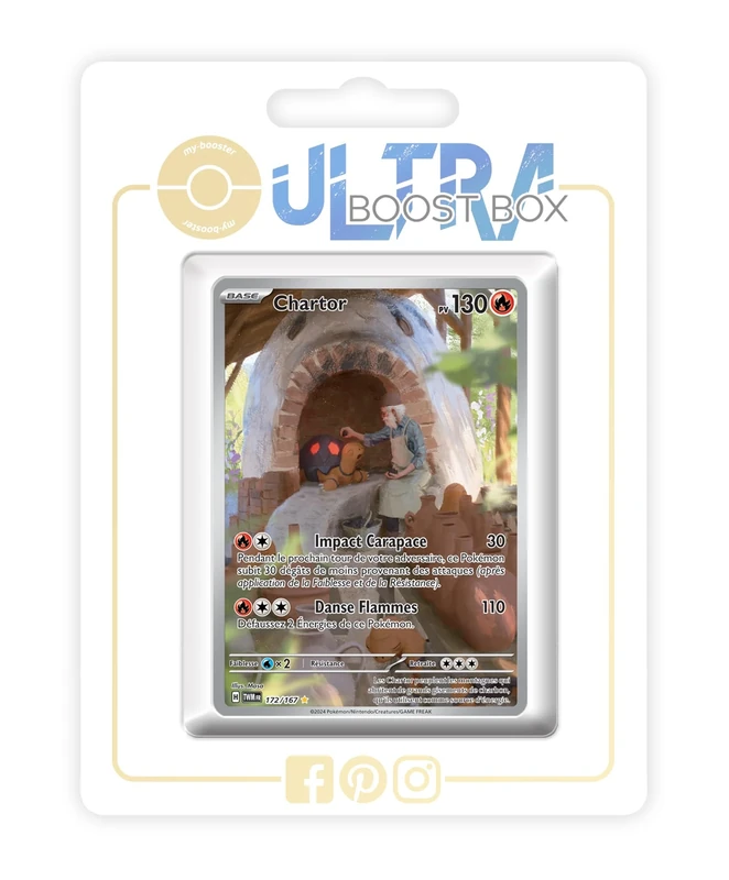 Chartor (Torkoal) 172/167 Alternative Shiny Pokémon Gallery - my-booster X Écarlate et Violet 6 - Mascarade Crépusculaire Box of 10 Pokemon French Cards
