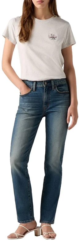 Levi's Women's 724 High Rise Straight Jeans, Ankle Time, 31W x 34L