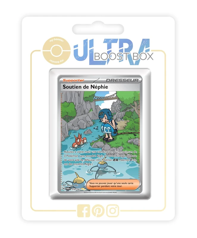Soutien de Néphie (Lana's Aid) 219/167 Alternative Shiny Pokémon Gallery Trainer - my-booster X Écarlate et Violet 6 - Mascarade Crépusculaire Box of 10 Pokemon French Cards